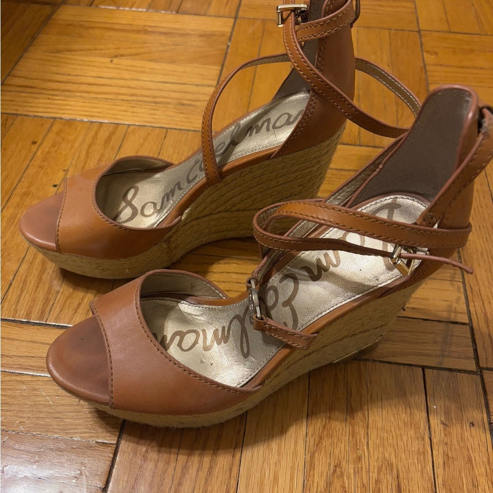 Sam Edelman Women's Brown Wedge Sandals
